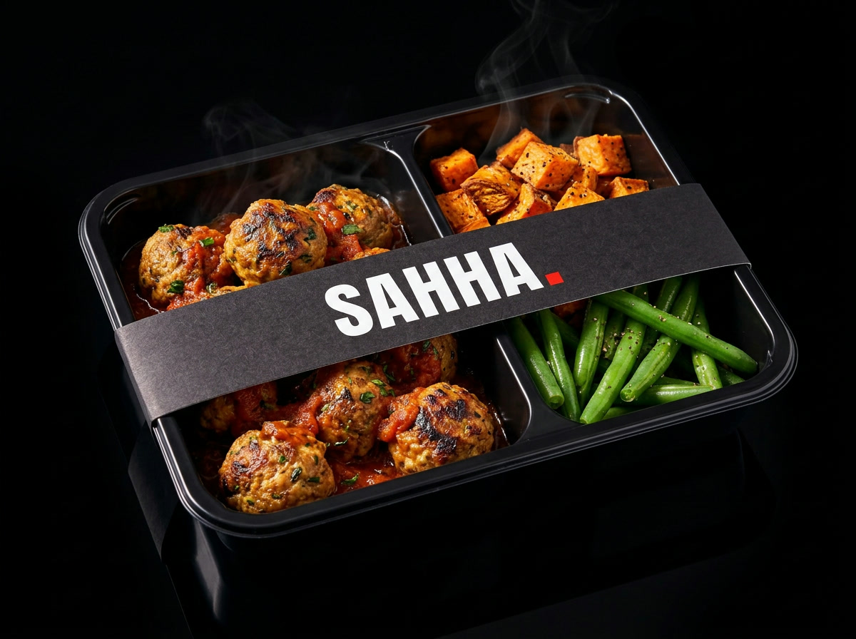 Kefta de bœuf et patate douce dans la barquette SAHHA